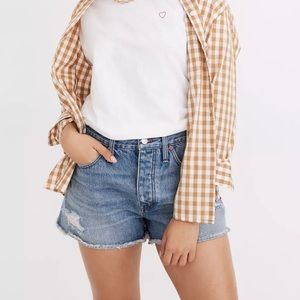 Madewell NWT Relaxed Denim Shorts Curvy
